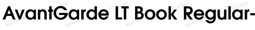 AvantGarde LT Book Regular字体转换